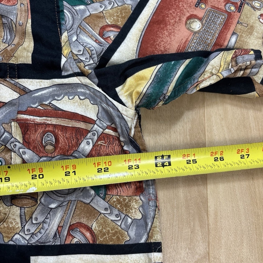 Reyn Spooner Hawaiian Shirt XL Brown Vette Corvette Steering Dashboard Beach - Picture 7 of 7